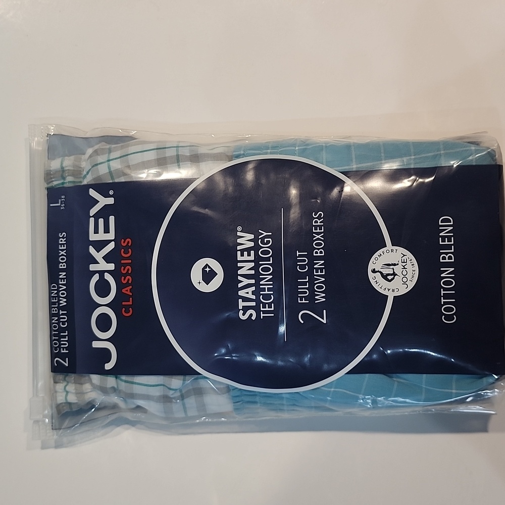 Jockey Staynew Technology Full Cut Woven Boxers.. 2 pack